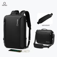 Ozuko Backpack Backpack Men Portable Laptop Bag Cross-Border Business Backpack Men's Wholesale