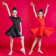 Latin Dance Wear Children's Summer Latin Dance High-End Latin Competition Dance Skirt Siamese New Da