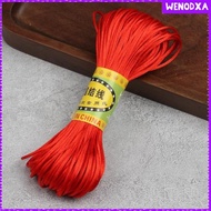 [Wenodxa] Chinese Knot Thread, Chinese Knotting Cord, Multipurpose 1.5mm Satin String, Satin Cord for Necklaces Macrame Bracelets