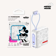[แถมถุงผ้าไซส์S] พาวเวอร์แบงค์ Disney Powerbank VPC15-02PD PRO 15000mAh Fast Charging PD20W QC3.0 ปร