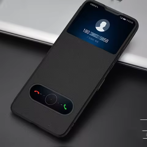 For Huawei Nova Y73 Case Luxury Magnetic PU Leather Quick Answer Window Phone Bags For Huawei Nova Y