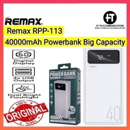 REMAX RPP-113 Powerbank 40000mAh Powerbank Fast Charging Powerbank Big Capacity 2.1A Portable Powerb