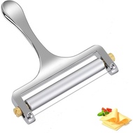 Cheese Slicer Stainless Steel Wire Cheese Slicer  Great for Cheddar, Gruyere, Raclette, Mozzarella Cheese Block, Adjustable Thickness - Wire Cheese Slicer