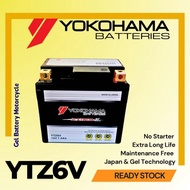 YTZ6V YTZ6 BATTERY YOKOHAMA GEL MOTORCYCLE RS150 CBR150 PCX150 new CLICK150i CBR125 (2004/2007) RSX1
