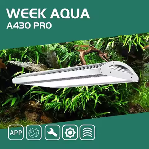 WEEK AQUA A430Pro Ver.3 120W Full Spectrum Professional Aquatic Plant Light Bluetooth Dimming for Fr