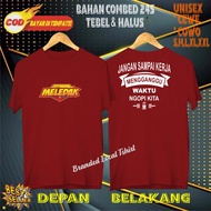 BD Kaos DTF DB MLDK MENGGANGU Kaos Murah Pakaian Pria Pakaian Wanita UniseX Hitam Putih