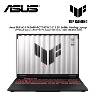 Asus TUF A16 FA608P-PQT053W 16" 2.5K 165Hz Laptop ( NVIDIA® GeForce RTX™ 5070, Ryzen 9 8940HX, 16GB,
