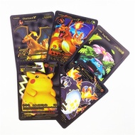 【CW】 55pcs/set Pokemon Cards Metal Gold Vmax GX Energy Card Charizard Pikachu Rare Collection Battle Trainer Card Child Toys Gift