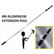 BIG 4M ADJUSTABLE TELESCOPIC ALUMINIUM EXTENSION POLE / 4M