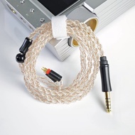 XINHS-013 Four Strand HiFi Silver Plated Copper Earphone Upgrade Cable 2.5-3.5-4.4 Plug Suitable For