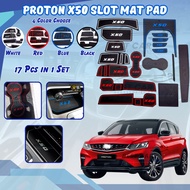 Car Proton X50 2020-2024 Anti slip Slot Mat Proton Interior Storage Tank X-50 car accessories rubber