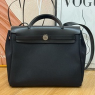 （2020德國官網購證🇩🇪）Hermes Herbag Zip 31 黑銀外縫