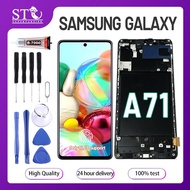 OLED LCD 100% TEST For SAMSUNG GALAXY A51 LCD A71 LCD Original Full OLED screen Screen Repalcement