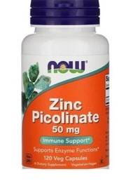 Best Seller Vitamin Zinc Picolinate 50 Mg Now 120 Veggie Kapsul