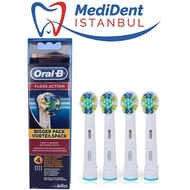 Oral B EB25 Floss Action Replacement Toothbrush Head Refill Unique Floss Shape Bristles Brush Heads 