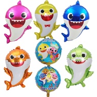 Shark baby aluminum film balloon marine theme park layout birthday party decoration cartoon balloon set