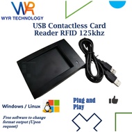 RFID USB Card Reader 125khz Proximity EM ID Card Reader (Windows / Linux Plug & Play)