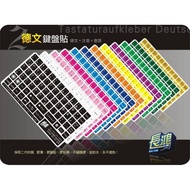 Black No Longer White German Keyboard Stickers Multiple Colors For You To Choose (German+English+Pho