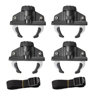 [mcfsnzwtxz1bw] 4 Pieces Roof Box Mounting Clamp with Strap Secure Roof Box Fastening Clamp Car Part