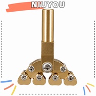 NIUYOU Fret Press Tool, Brass Color Brass Guitar Presser, Durable Fret Press Caul For Fret Leveling