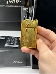 【全新】S.T. Dupont 純銅朗聲鋼音經典都彭拉絲金色拉絲銀色打火機