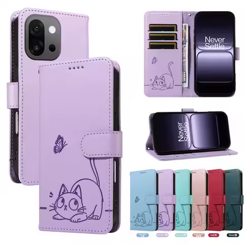 Magnetic Wallet Flip Leather Case for Oneplus 9 10T 11 12 12R 13 13T 13R Pro Nord CE2 CE3 CE4 Lite N