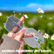 2-in-1 Photochromic Lens Anti-Radiation Glasses Premium Fashion Glasses