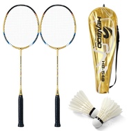 【TikTok】Ultra-Light Carbon Badminton Racket2Genuine Goods Hengbo Training Competition Carbon Fiber Badminton Racket Dura
