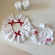 Dog Bib, Cat Bib, Princess Little Love Lace Bib, Pet Accessory, Small Dog Bichon Frize