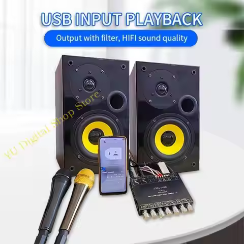 96BA 1 Set YS-AM100 Amplifier Board with Integrated Microphone All in 2.1 Channel High Power AMP Boa