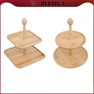 blesiya Wood Cupcake Stand with Tiered Trays, Dessert Display Stands, Cupcake Display Stand, for Wed