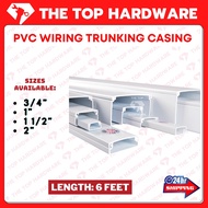 *READY STOCK* PVC WIRING TRUNKING CASING 3/4", 1", 1 1/2", 2"