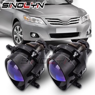 Sinolynไฟตัดหมอกปรับแต่งสำหรับToyota Camry/Corolla/RAV4/Yaris/Auris/Highlander Bi-Xenonโปรเจคเตอร์เลนส์H11 D2H HIDหลอดไฟLEDรถยนต์ไฟอุปกรณ์DIY