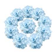 bwmkd9 5pcs Blue Hydrangea Artificial Flowers Peony Bouquet Silk Ball Luxury Fake Flower Wedding Home Table Decoration