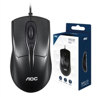 AOC MS110เมาส์คอมพิวเตอร์แบบมีสาย สมุดบันทึกเดสก์ท็อปสำหรับเล่นเกมในสำนักงานธุรกิจ