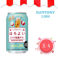 Suntory 微醉 荔枝烏龍茶沙瓦 果汁汽酒 350ml x 4