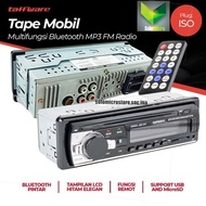 TAFFWARE Tape Mobil Audio Multifungsi Bluetooth MP3 FM Radio ISO 1 DIN 