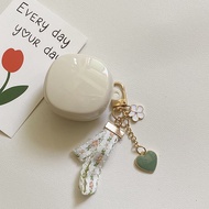 ins rose flower Cases For Baseus WM01 / WM02 / Bowie E19 E18 E16 E20 case with keychain Silicone Blu