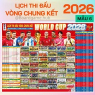 World Cup 2026 Competition Calendar Wall Poster with Digital Box | 48 Teams 104 Battles | 4 Models 【