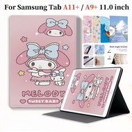 Cartoon Melody Print Book Style Tablet Case For SAMSUNG Galaxy Tab A11+ A9+ Plus 11.0 inch SM-X230 X
