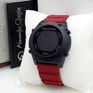 Alexandre Christie AC9376MD Display Digital Multifungsi Jam Tangan Pria Original Garansi Resmi Mesin 1 tahun Tali Karet Silikon