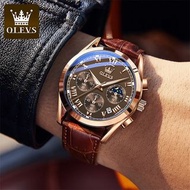 OLEVS 2023 Elite Mens Quartz Watches Business Dress Waterproof Wristwatch Men Luxury