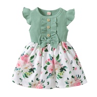 1-5 Years Little Girl Princess Dress Clothing Baby Girl Sleeveless Floral Fashion Dress Children Gir