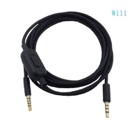 Will 3 5mm Jack Headphone Cable for  GPRO X G233 G433 G633 G933 A10 A40 Headphones Replacement  Cable Cord