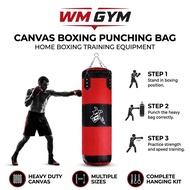 Cheapest Boxing Canvas Punching Bag MMA GYM Fitness Sanda Muay Thai Kicking Sandbag 60CM 80CM 100CM 