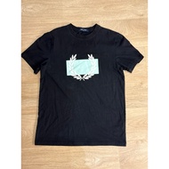 Black T-Shirt Fred Perry Size S Chest 36 Inches Length 67 Cm Beautiful Pattern Condition Comfortable
