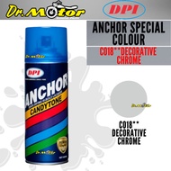 【Barang tempat】ANCHOR CHROME C018** C018 C 018 DECORATIVE CHROME Can Spray Paint 400ML Cat Spray Tin