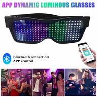 LED Glasses Bluetooth Customize Light Up Glasses Cermin Mata LED Spec Mata Lampu Party Glass