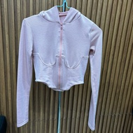 Cropped Hoodie Zip-Up