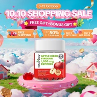 Nature's Key Halal Apple Cider Vinegar Edible  1000mg with Vitamin B6 B12 Supplement,Healthy Fitness